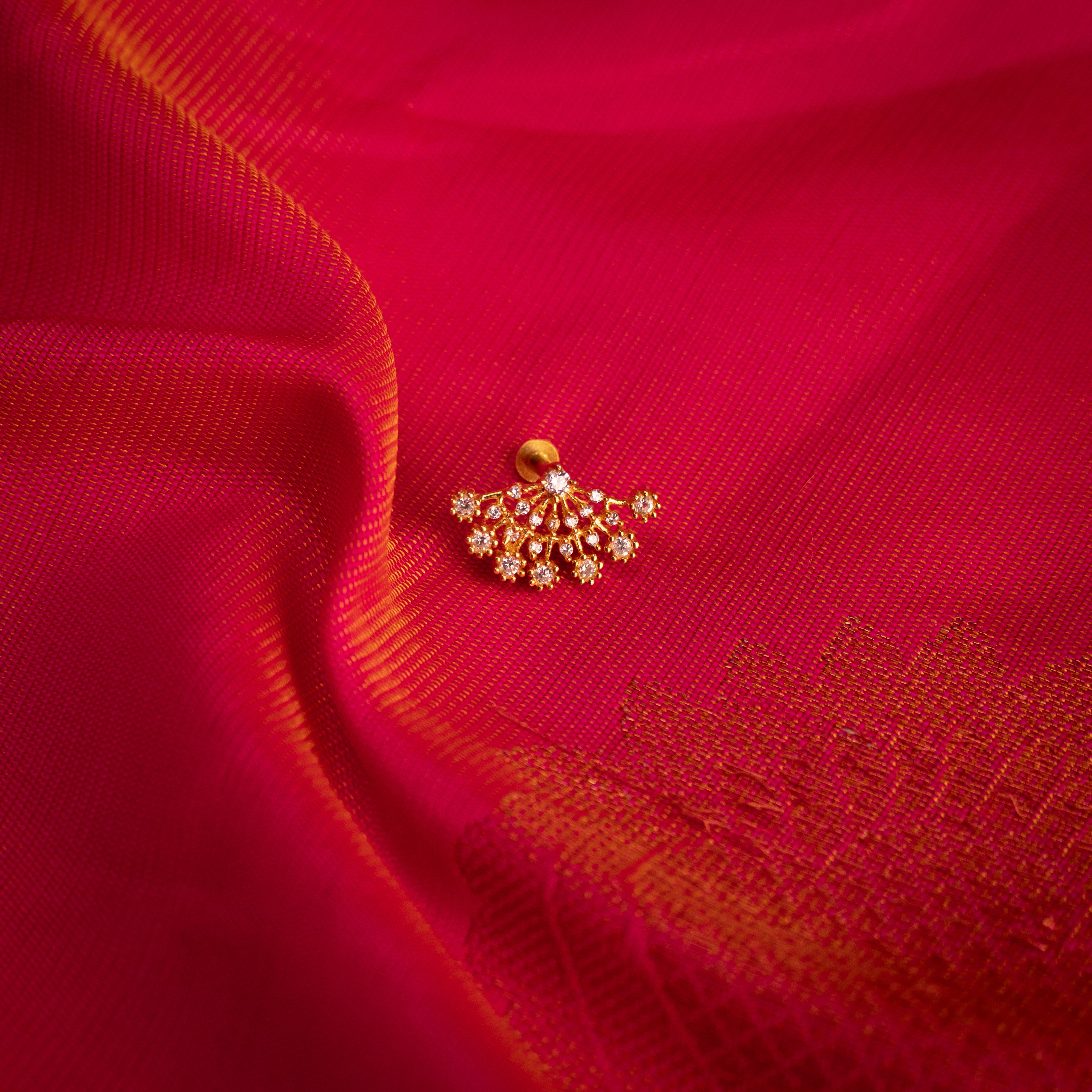 Kavi 925 Silver Nose Pin for Women