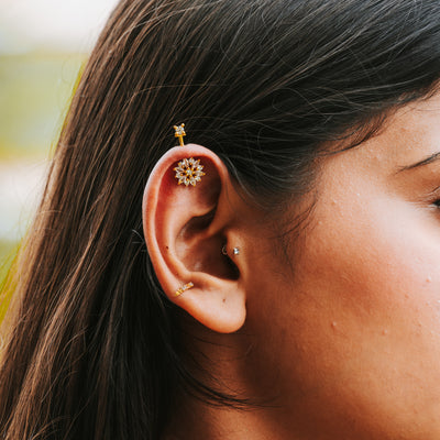 Thuli Silver Bugadi Earrings