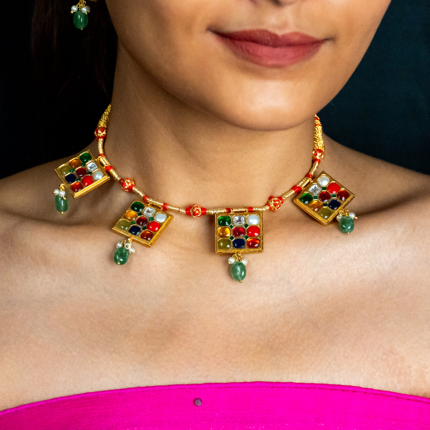 Navratna Choker Set
