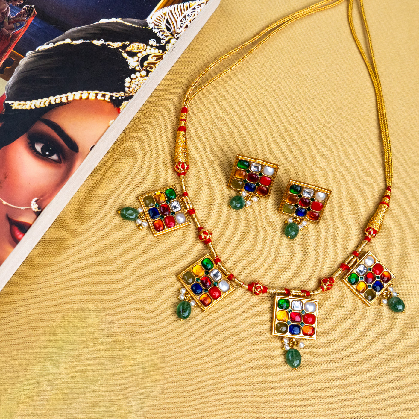 Navratna Choker Set
