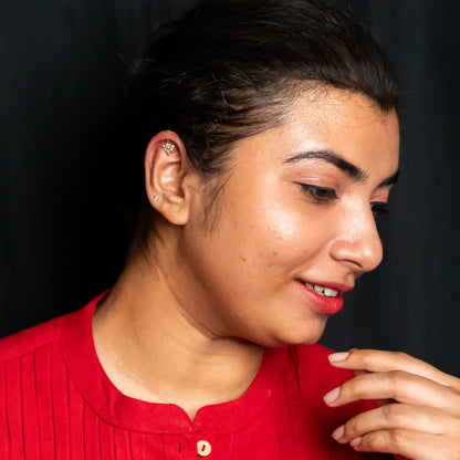 Madurai Silver Bugadi Earrings