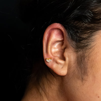 Kira  Silver Bugadi Earrings