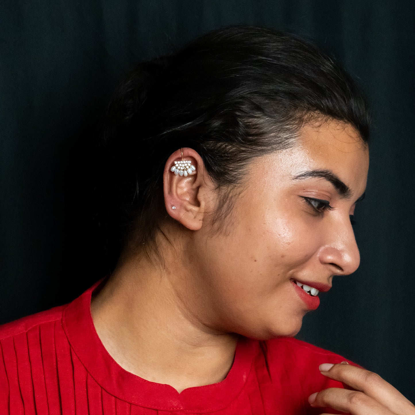 Aaram Silver Bugadi Earrings