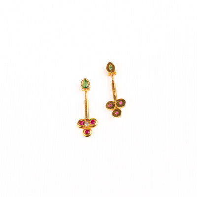 Aachari Silver Bugadi Earrings