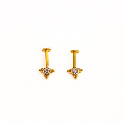 Nagarani Silver Bugadi Earrings