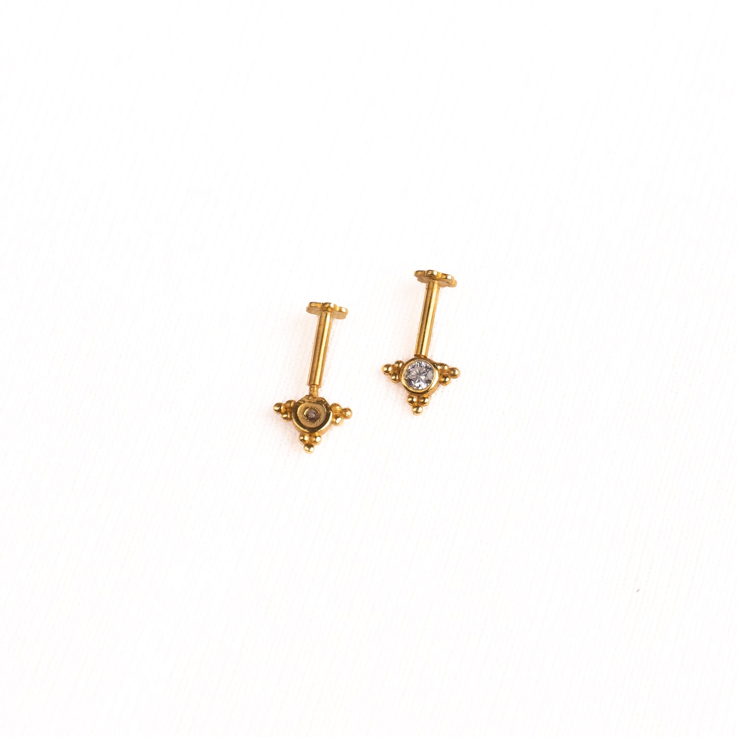 Nagarani Silver Bugadi Earrings