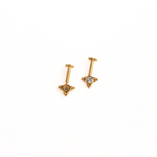 Nagarani Silver Bugadi Earrings