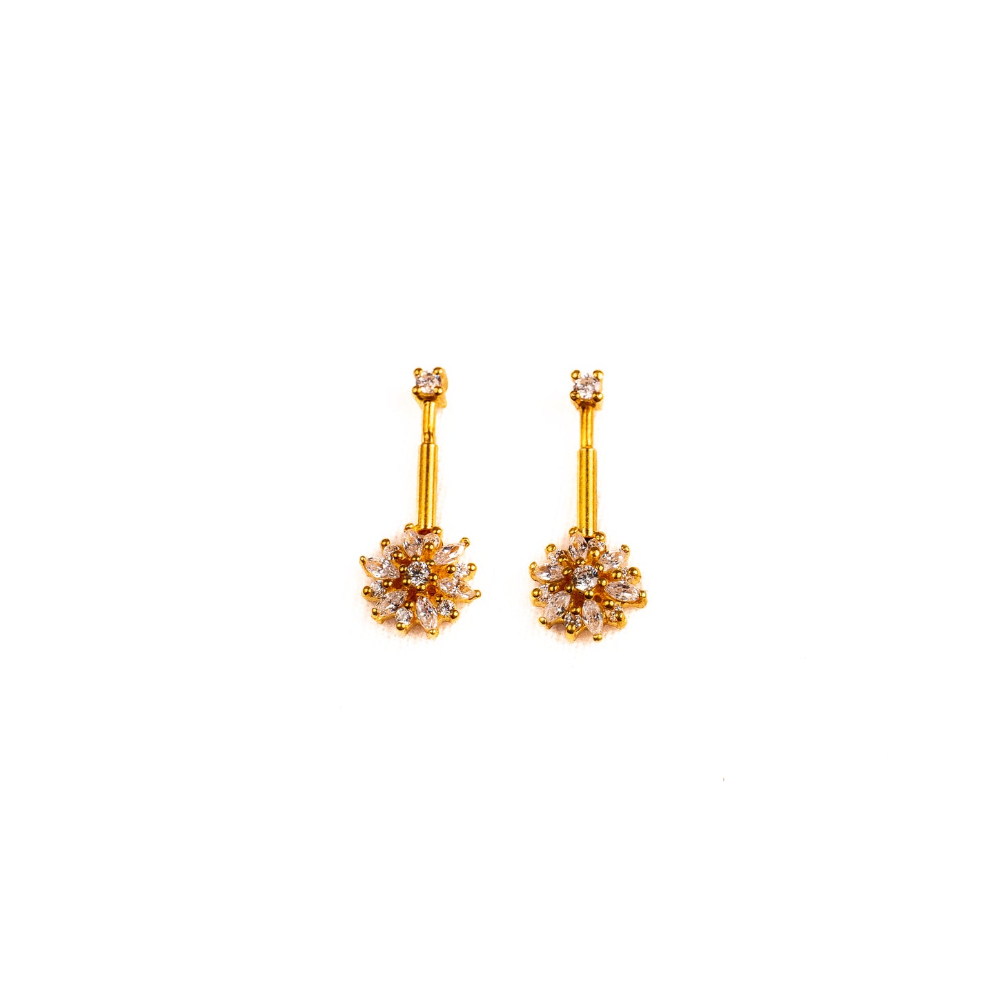 Chettinadu Silver Bugadi Earrings