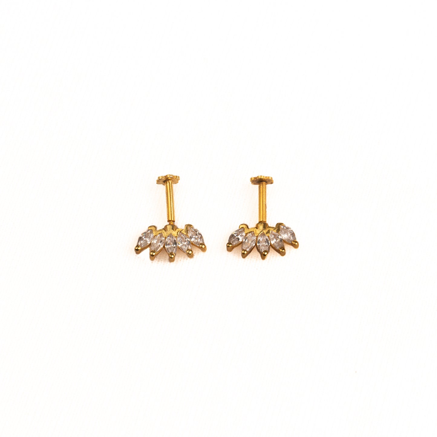 Kovil Silver Bugadi Earrings