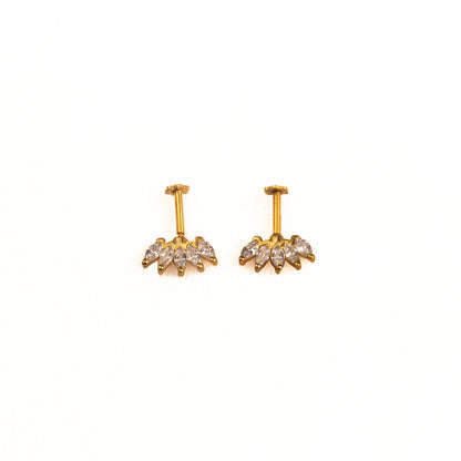 Kovil Silver Bugadi Earrings