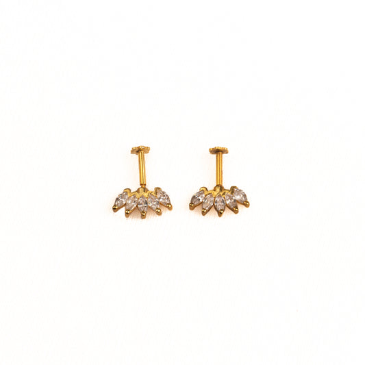 Kovil Silver Bugadi Earrings