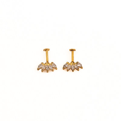 Kovil Silver Bugadi Earrings