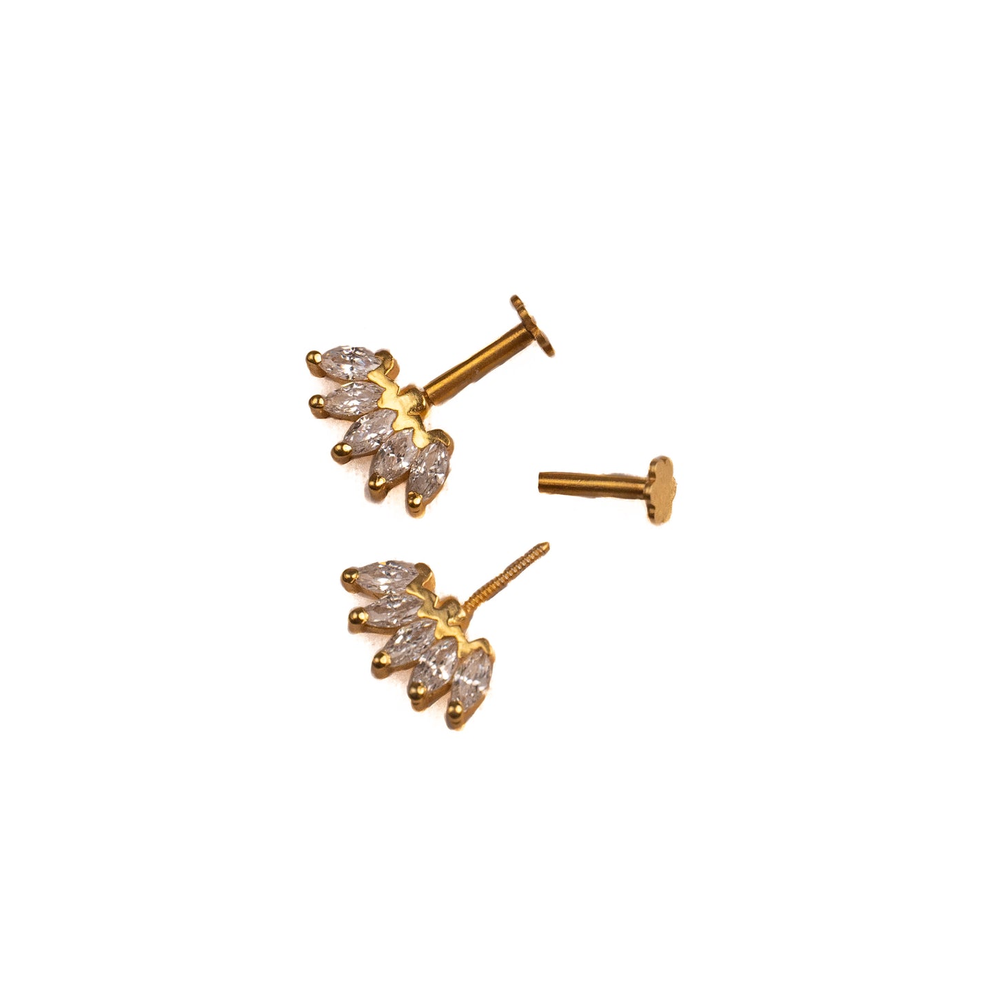 Kovil Silver Bugadi Earrings