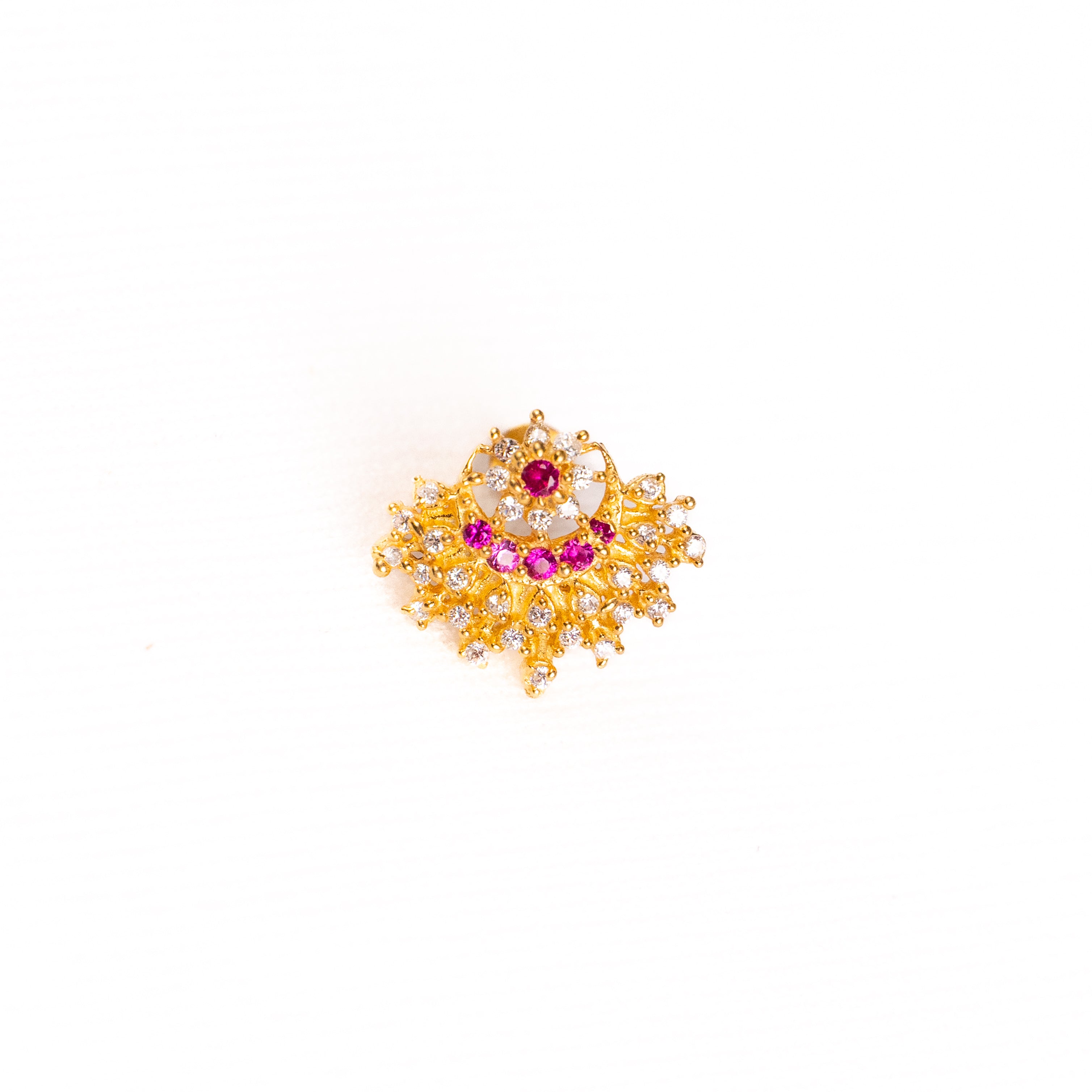 Kairav 925 Silver Nose Pin for Women