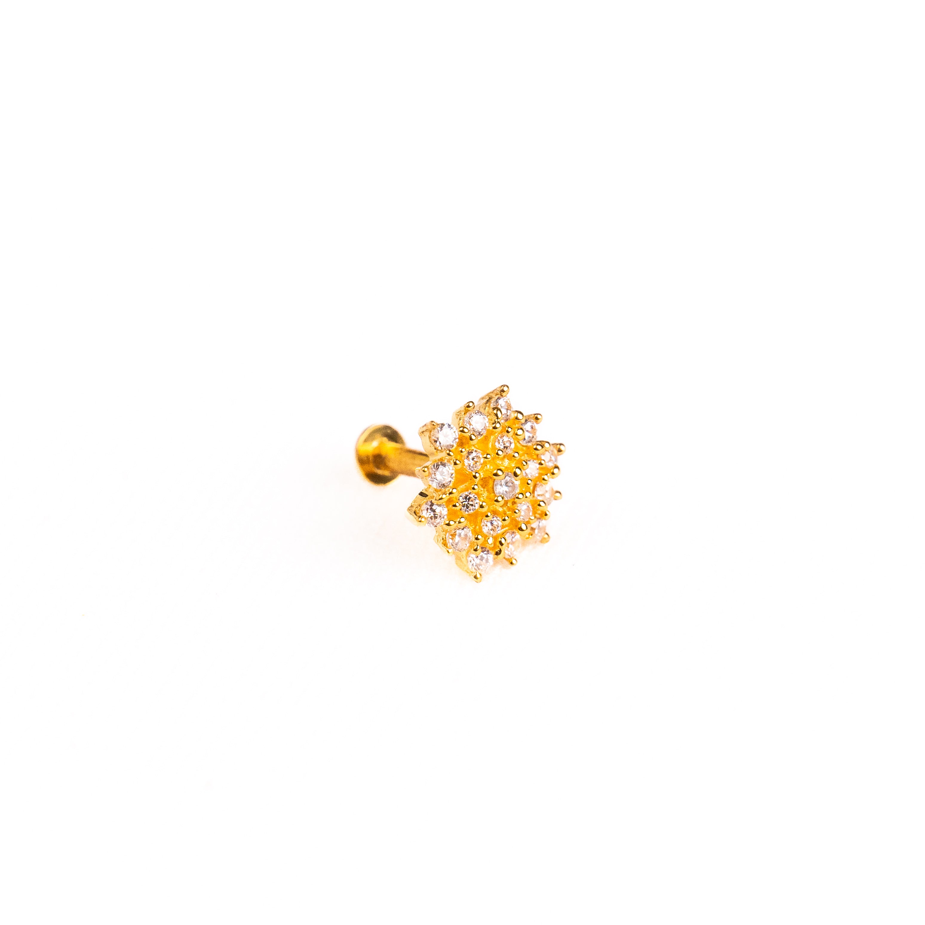 Nihana 925 Silver Nose Pin for Women