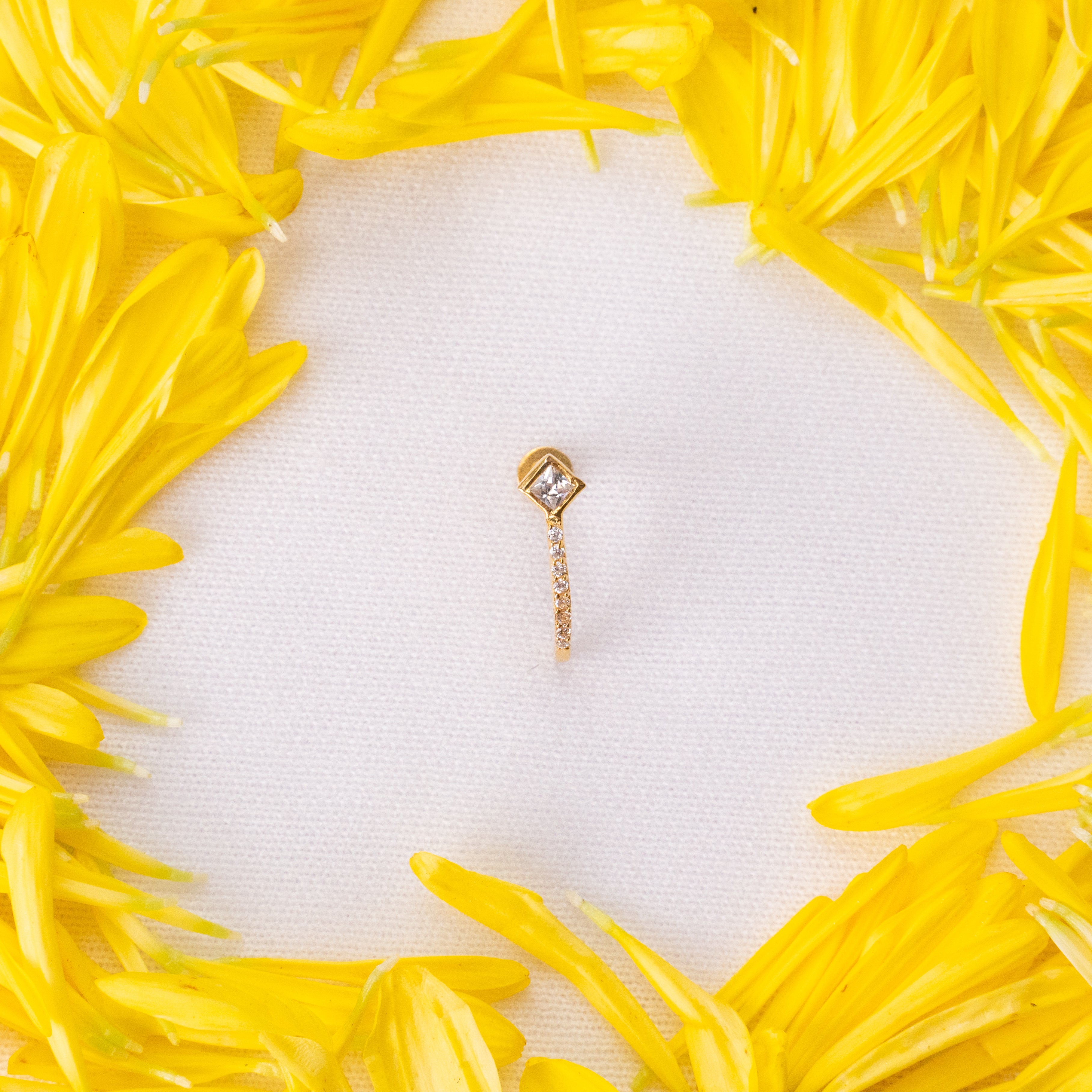Tilak 925 Silver Nose Pin for Women