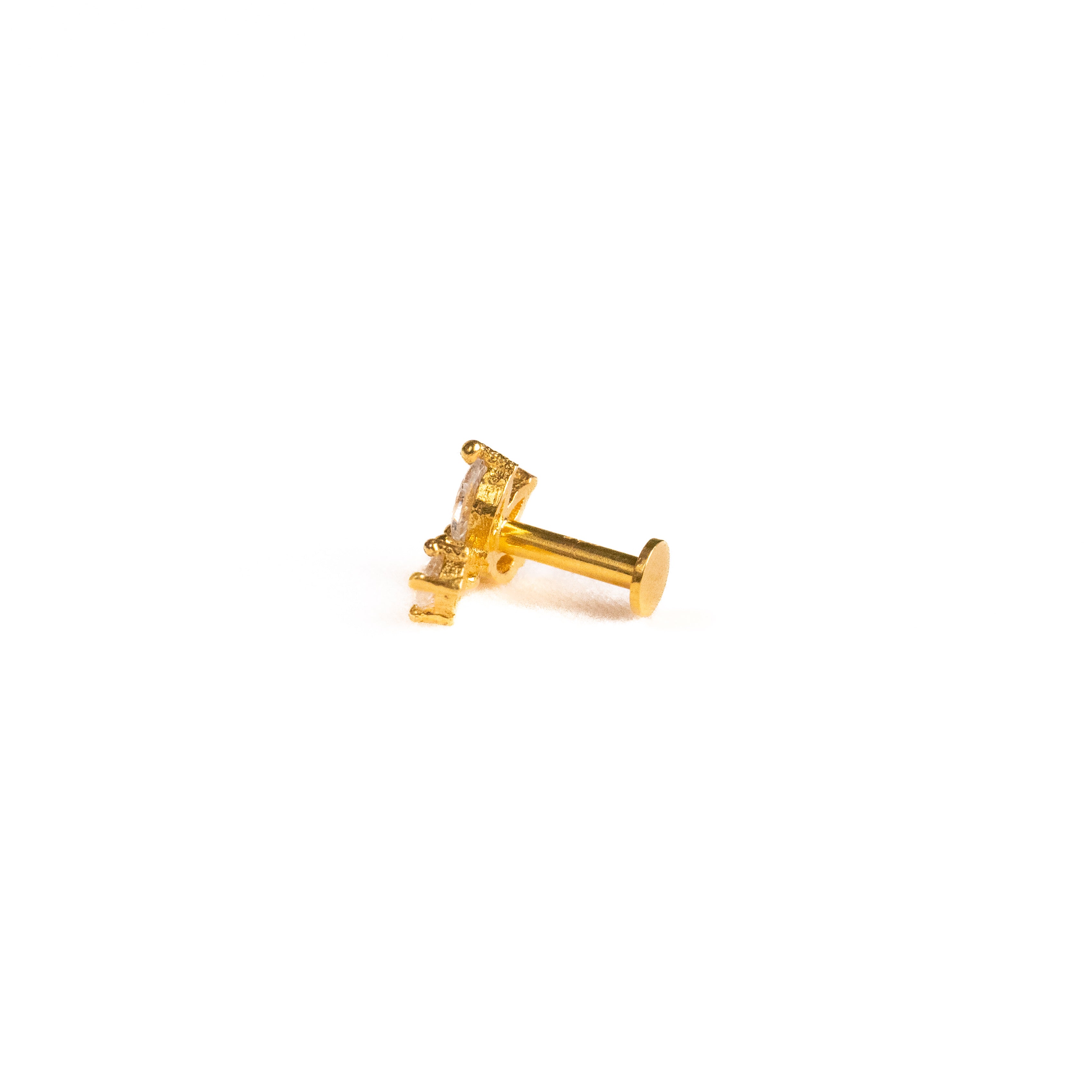 Lotus Drop 925 Silver Nose Pin for Women