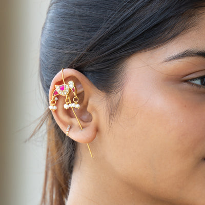 Deeza Kundan Ear Cuffs