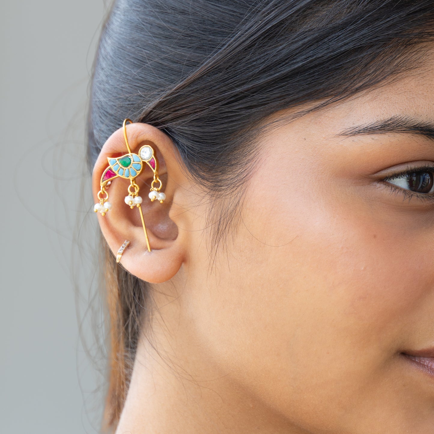 Deeza Kundan Ear Cuffs