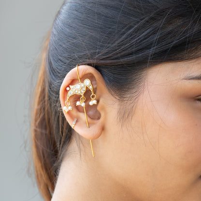 Deeza Kundan Ear Cuffs