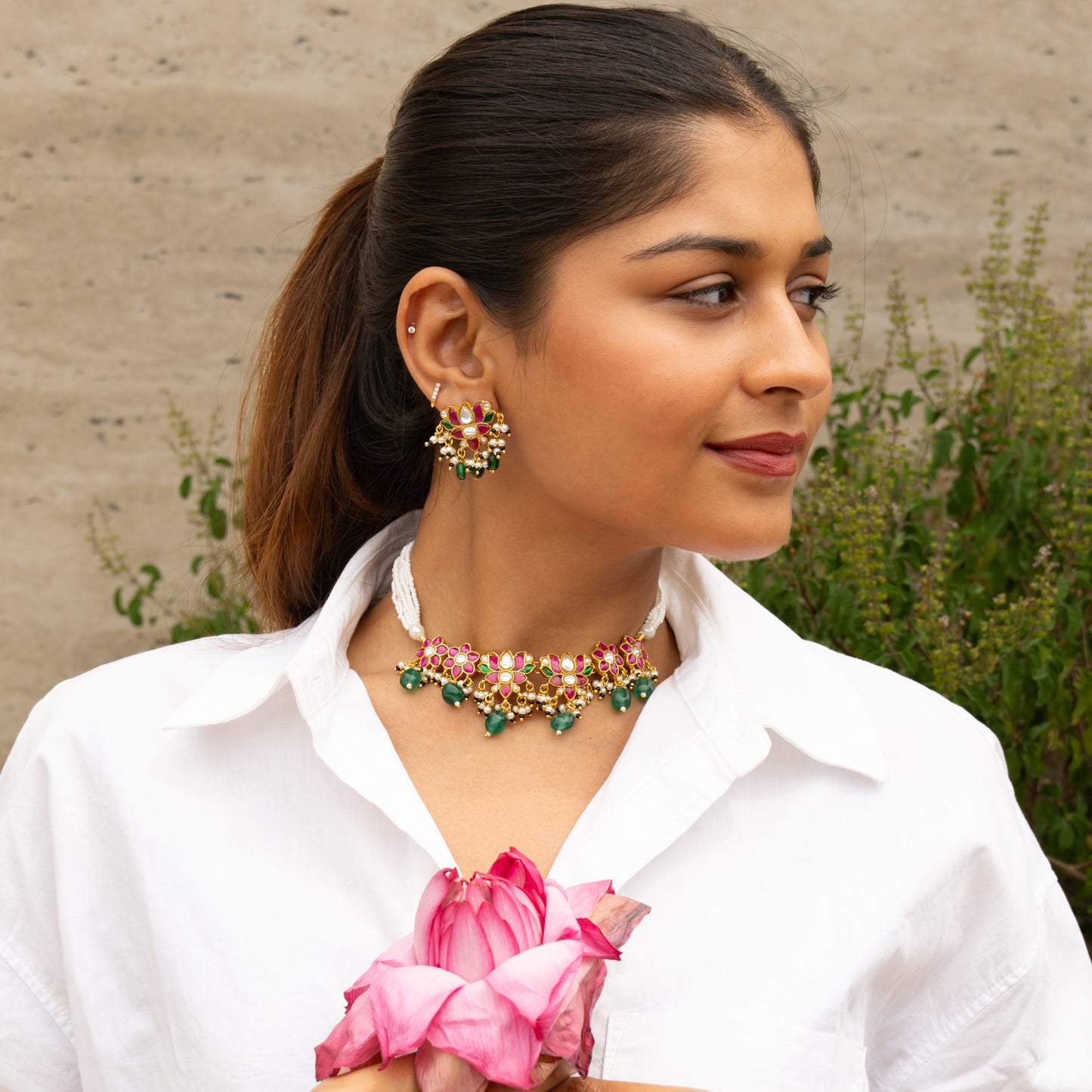 Virda Choker Set wih earrings