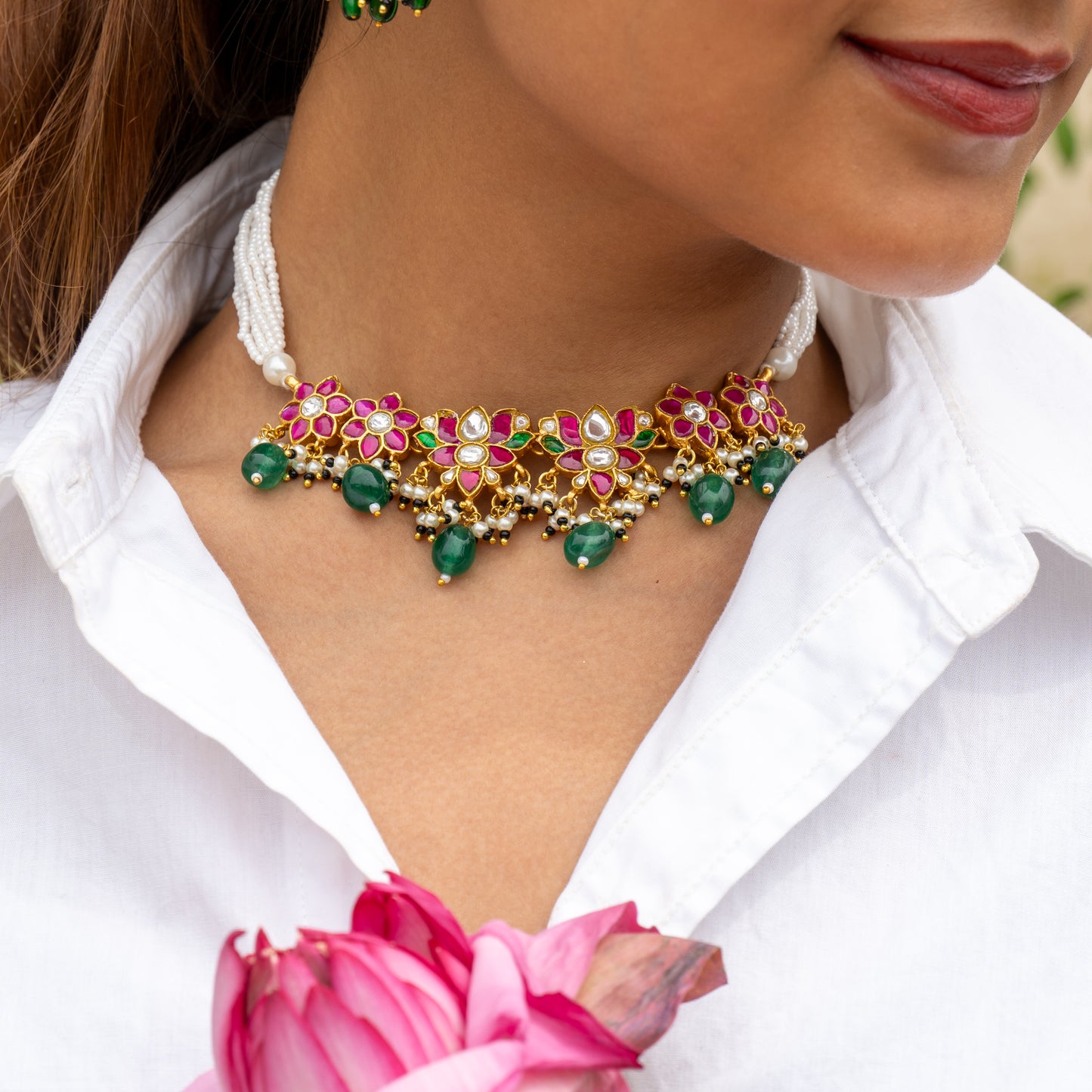 Virda Choker Set wih earrings