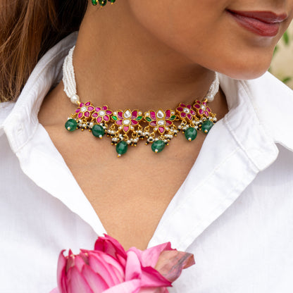 Virda Choker Set wih earrings
