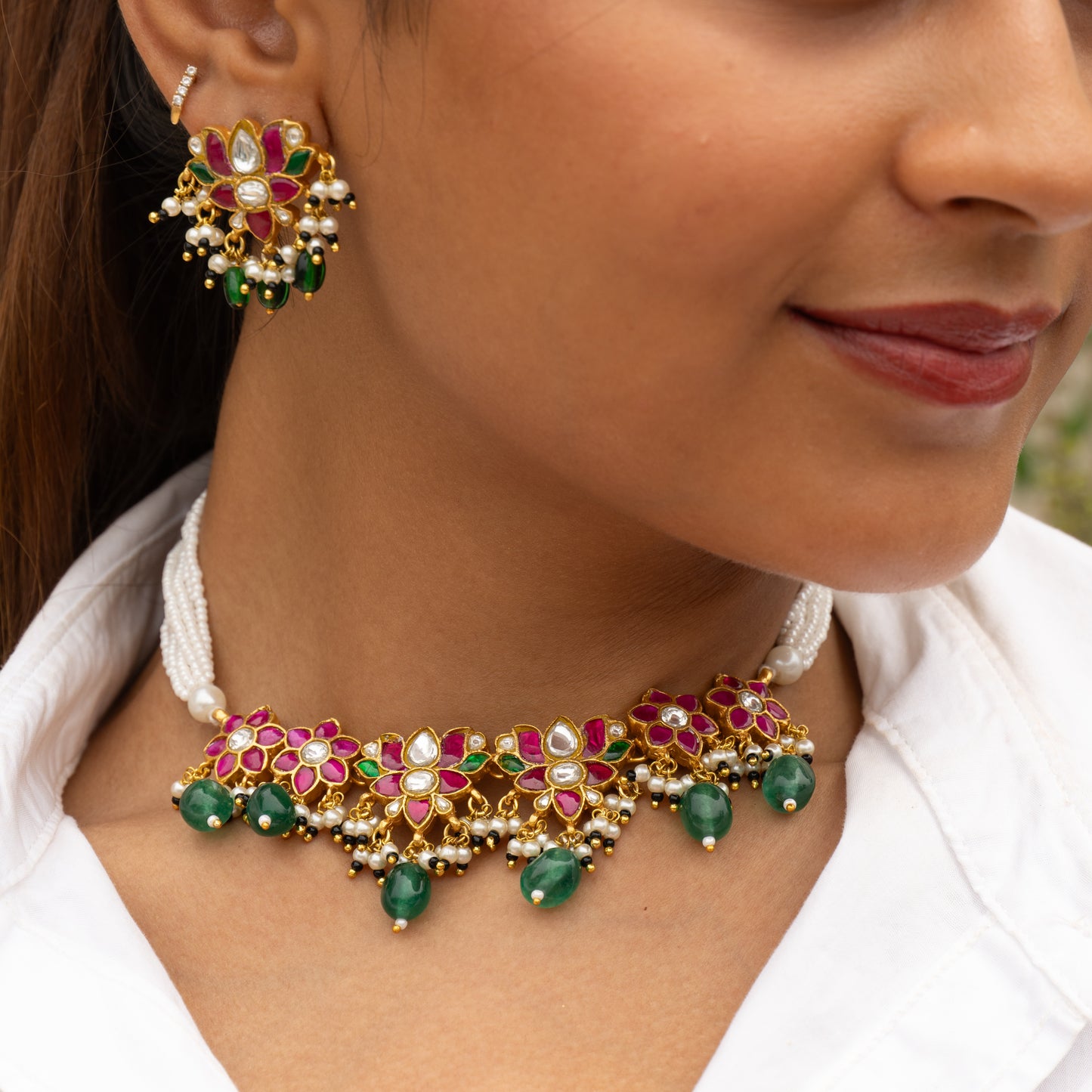 Virda Choker Set wih earrings