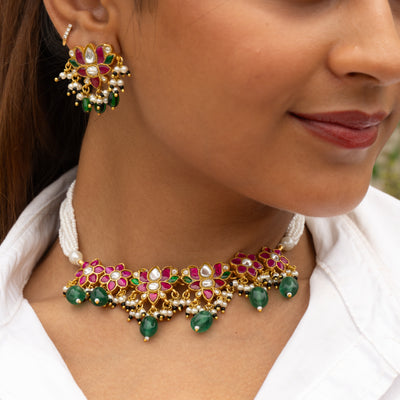 Virda Choker Set wih earrings