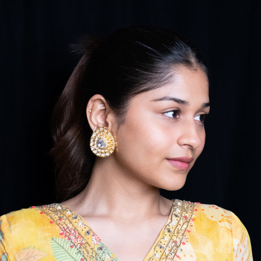 Polki Paan Studs