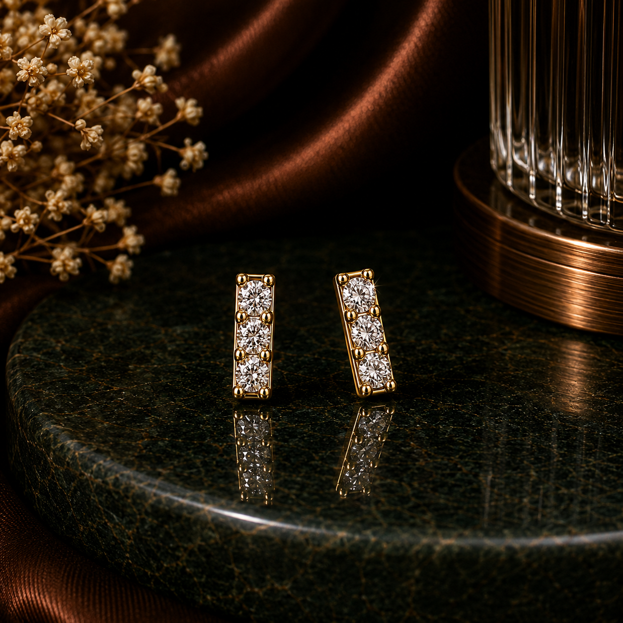 Drip 925 Silver Studs