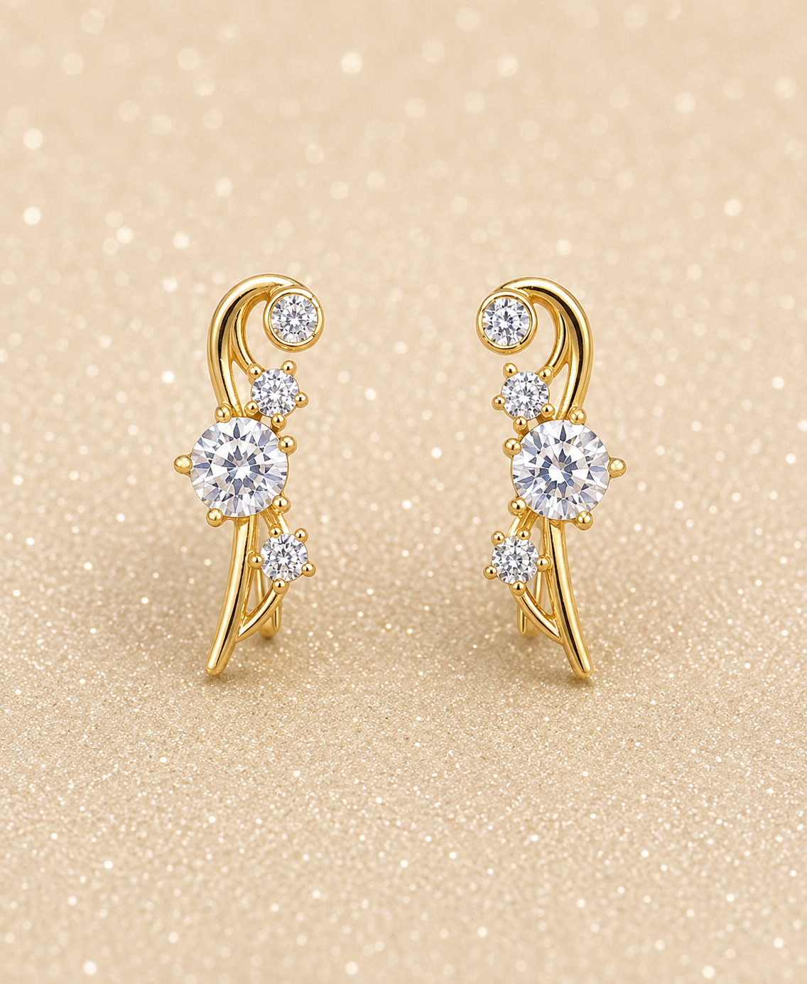 Evara Leaf 925 Silver Bluetooth Earrings