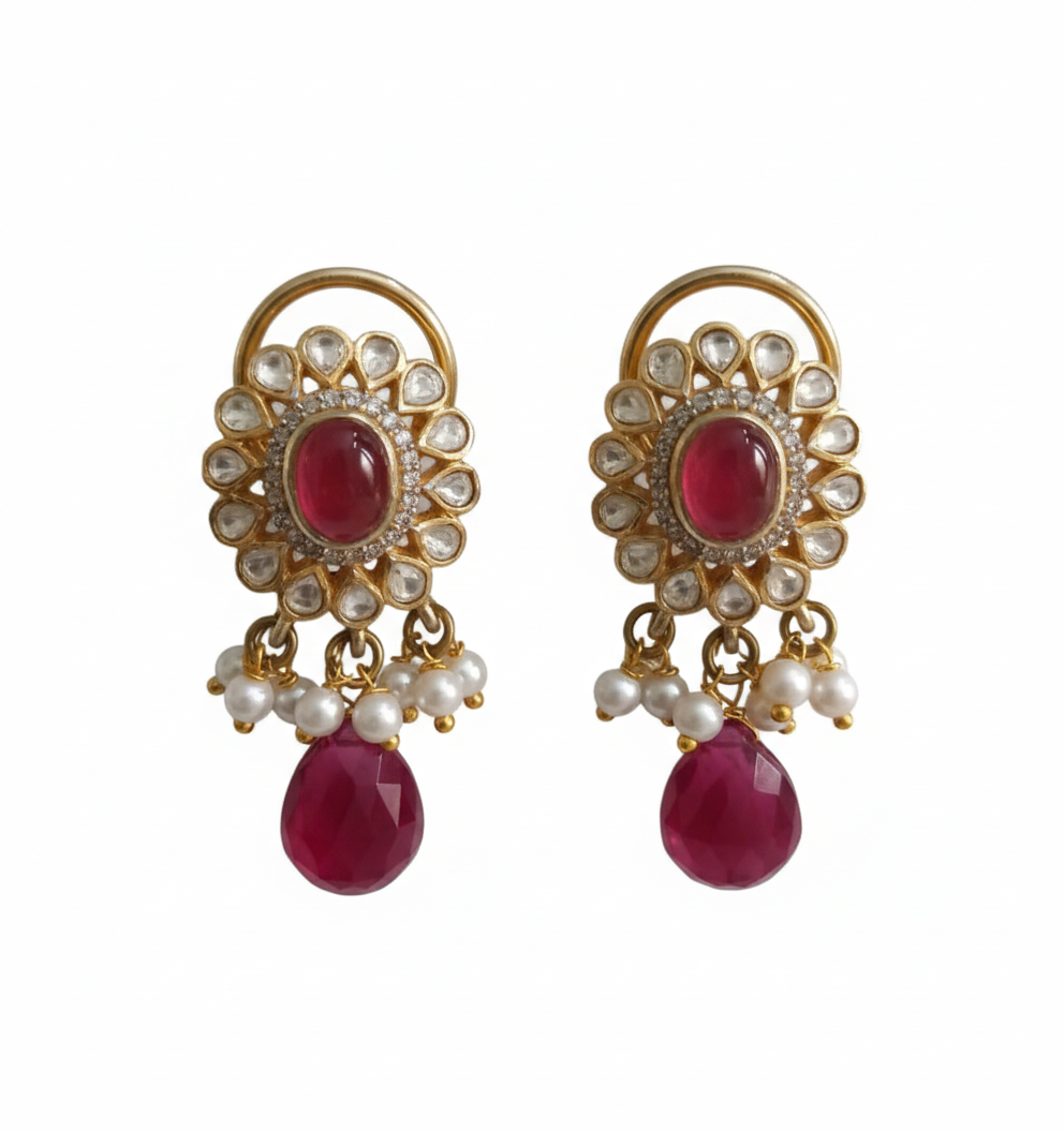 Gulabi Silver Studs