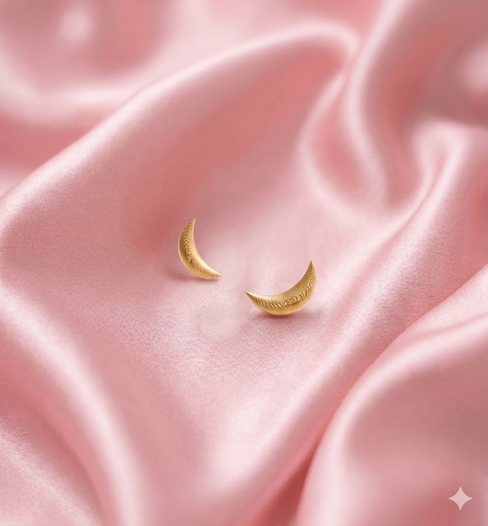 Half Moon 925 Silver Studs