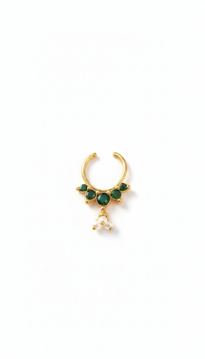 Kundan Septum Silver Nosepins 32
