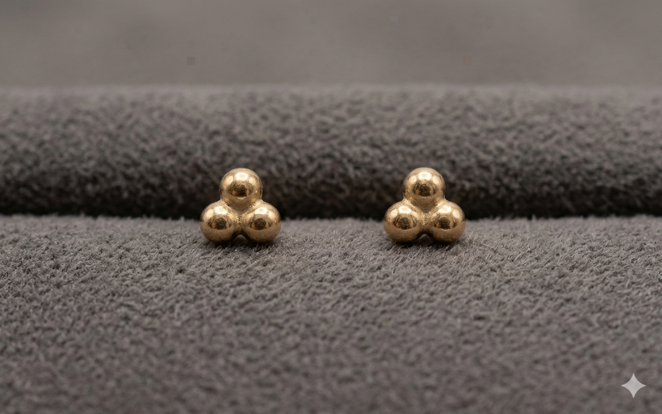 Trio 925 Silver Studs