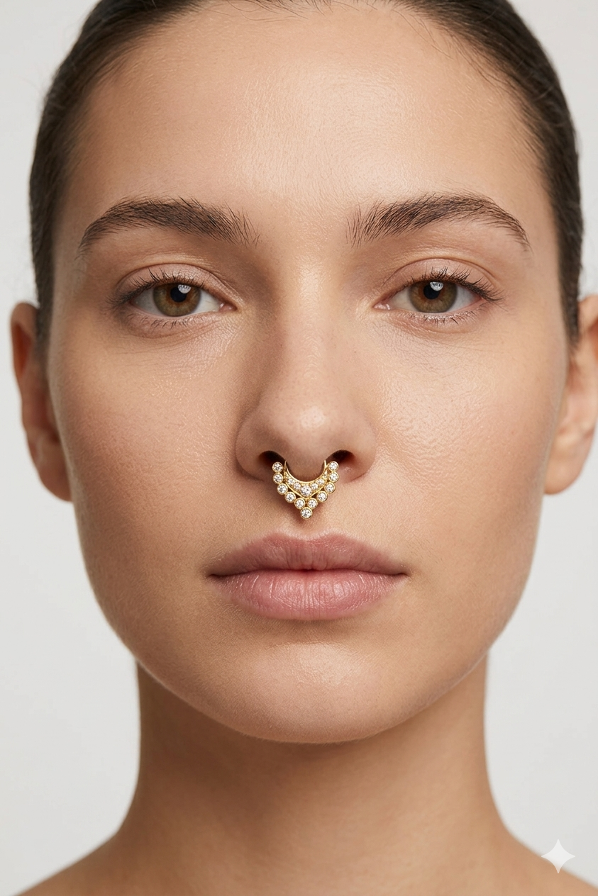 Silver 925 Septum Nose Pin 27