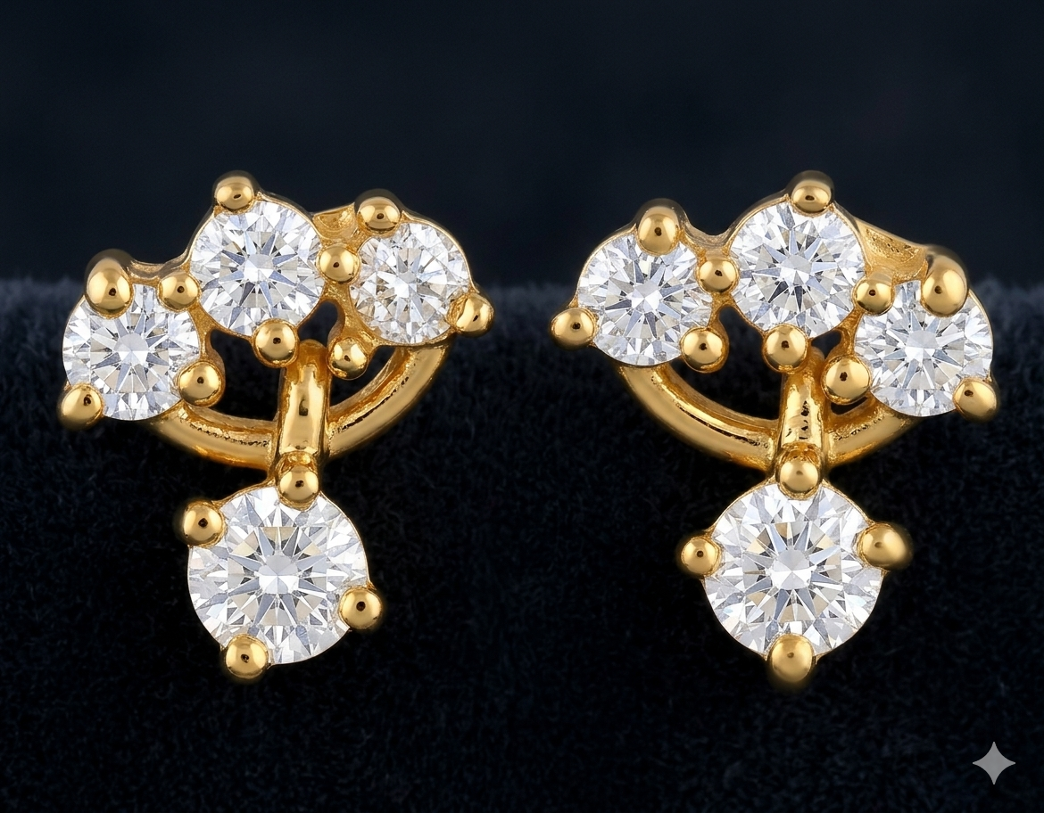 Petaldrop 925 Silver Studs