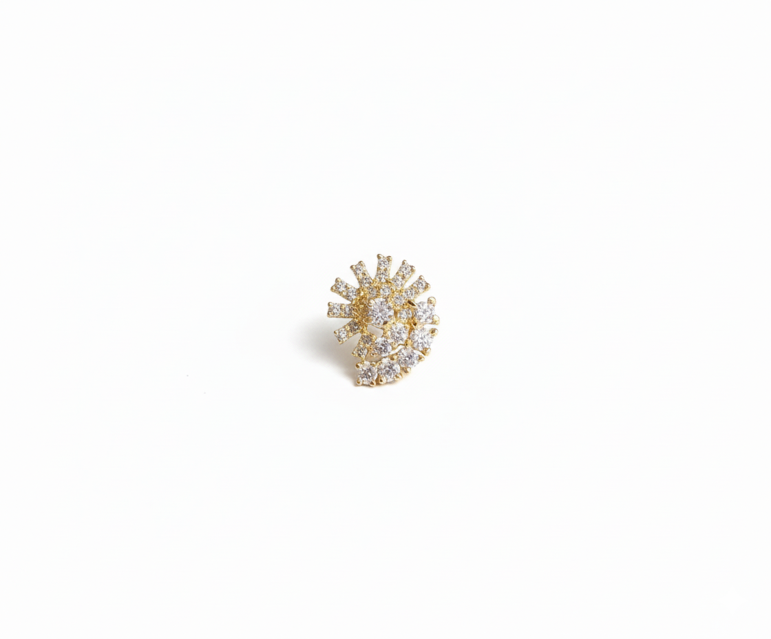Uma 925 Silver Nose Pin for Women