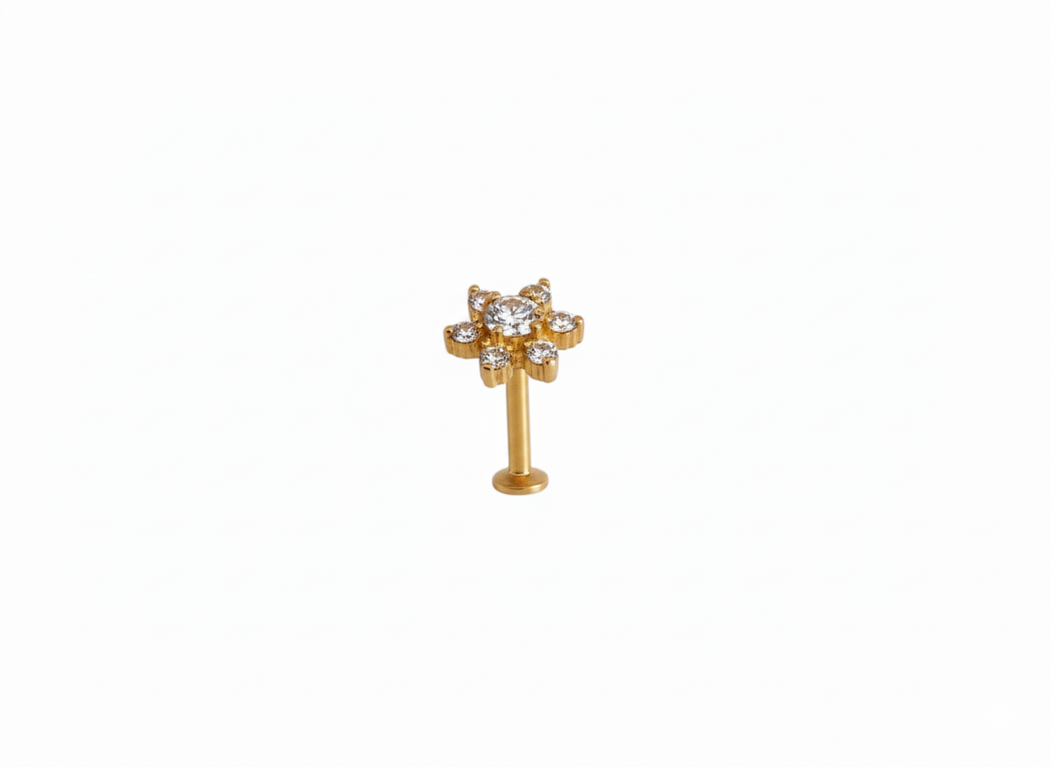 Two in One 925 Silver Nose Pin for Women