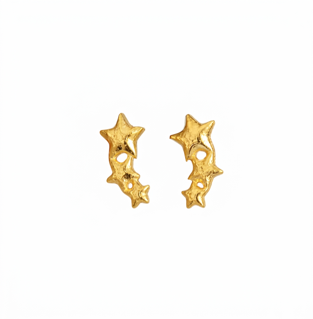 Triple Star 925 Silver studs
