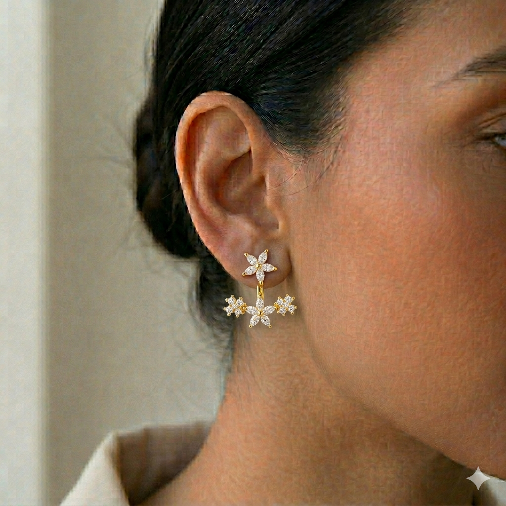 Sitara Silver Earrings