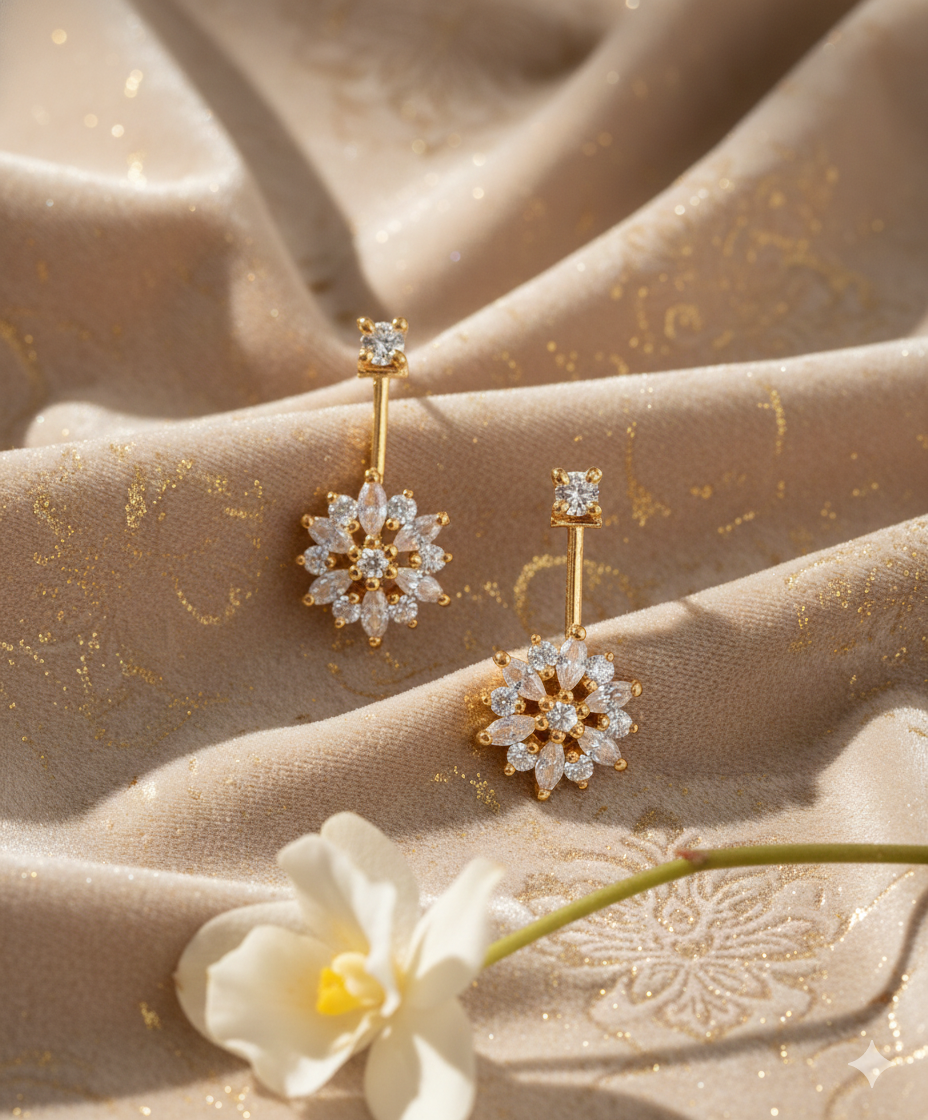 Sage Silver Bugadi Earrings