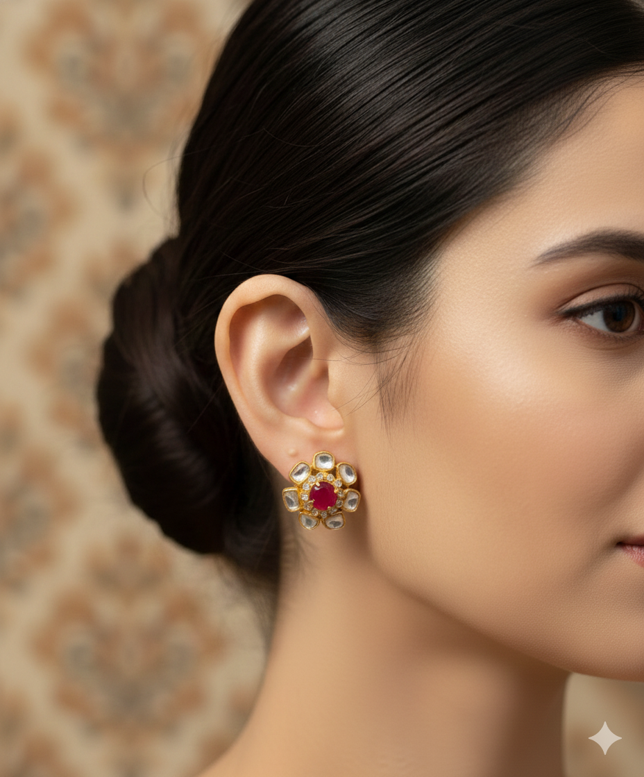 Ratan Silver  Studs