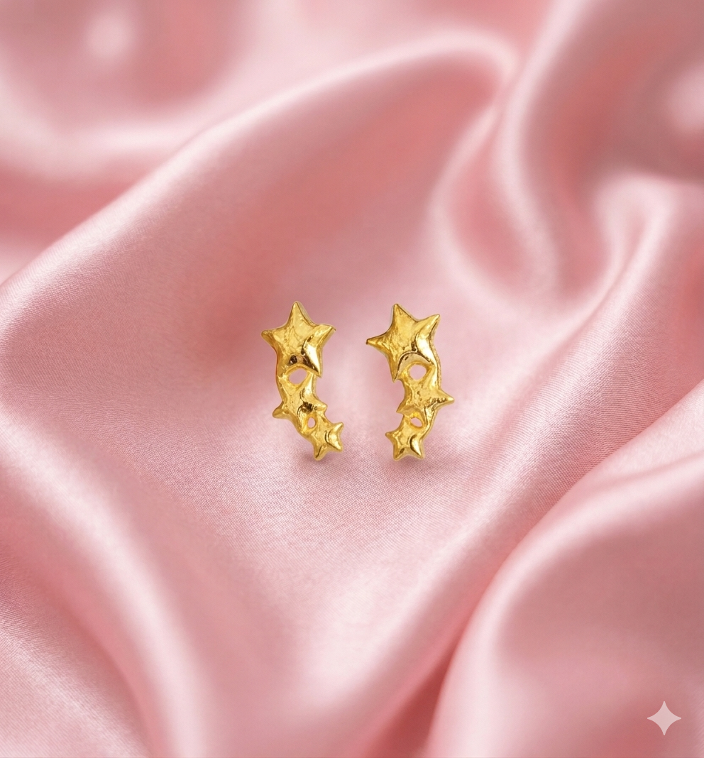 Triple Star 925 Silver studs