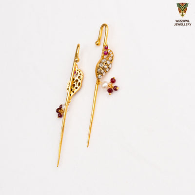 Peacock Ear Cuffs