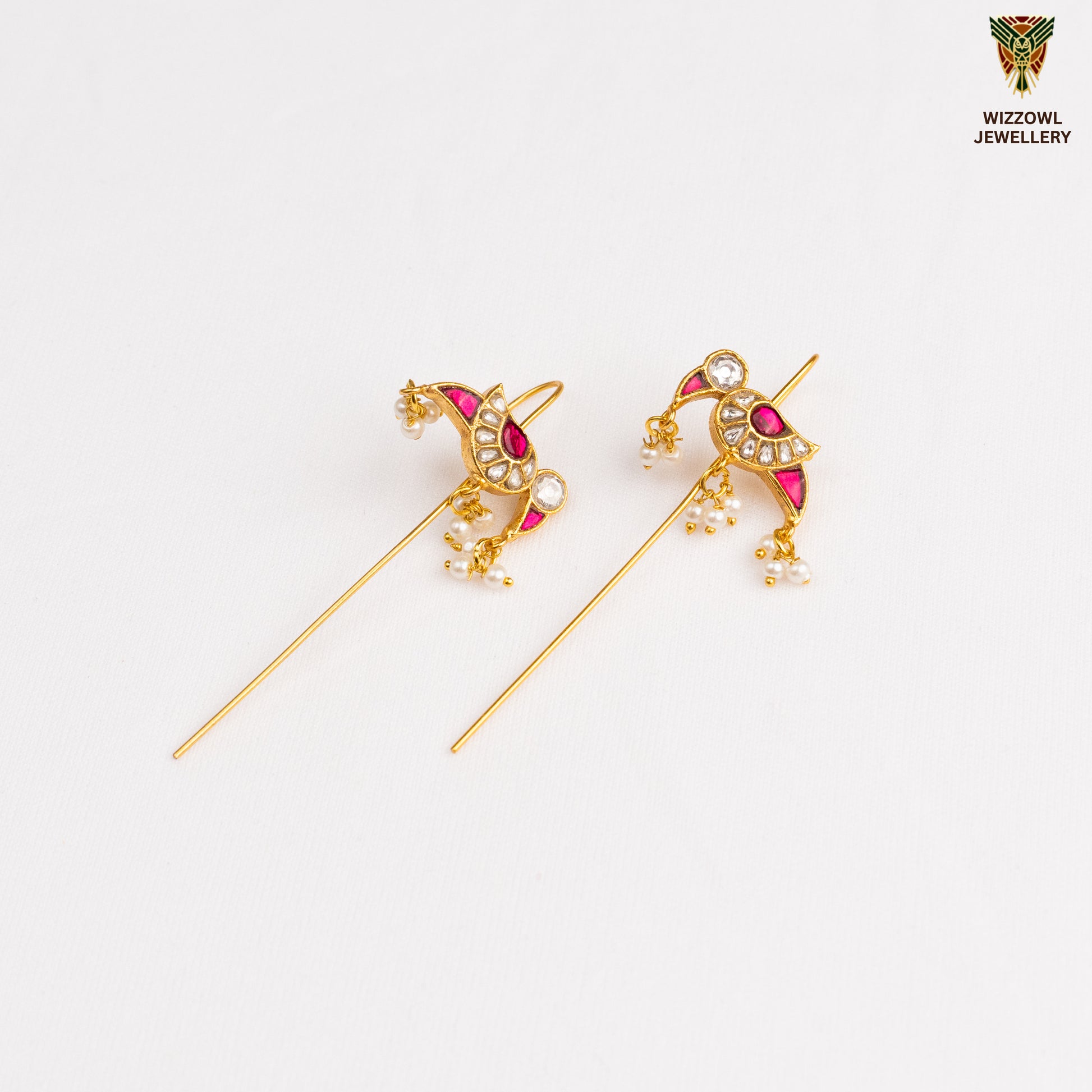 Deeza Kundan Ear Cuffs