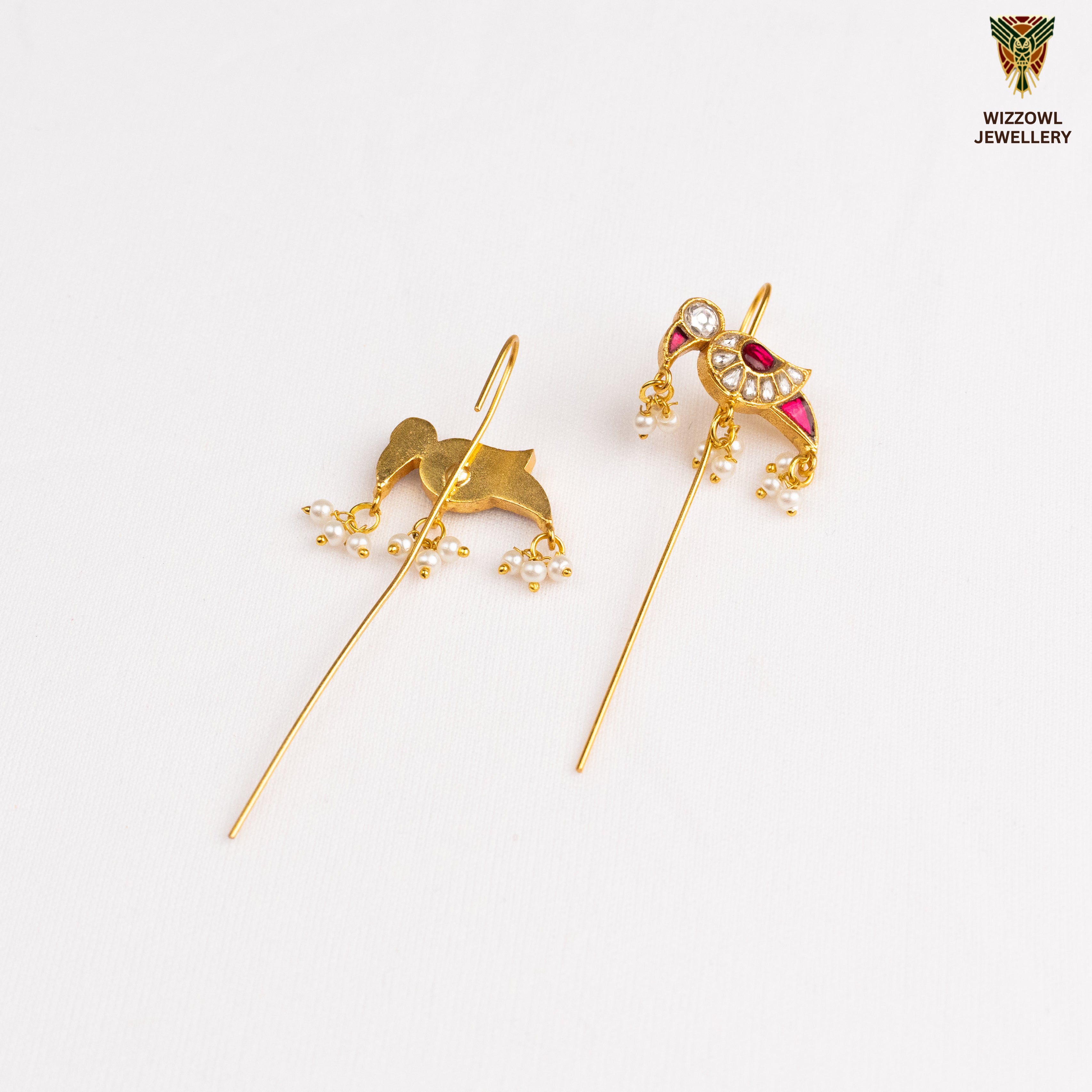 Deeza Kundan Ear Cuffs