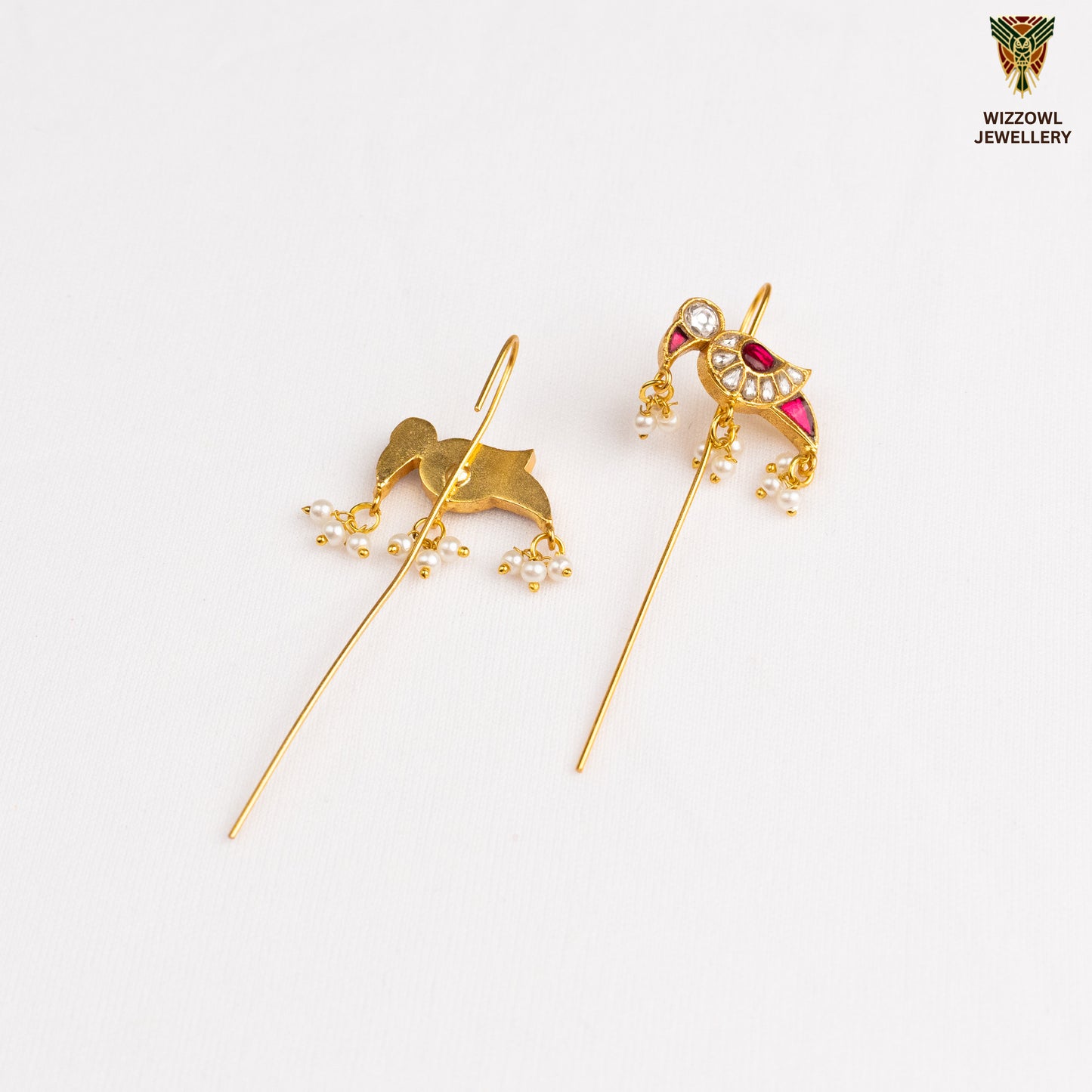 Deeza Kundan Ear Cuffs