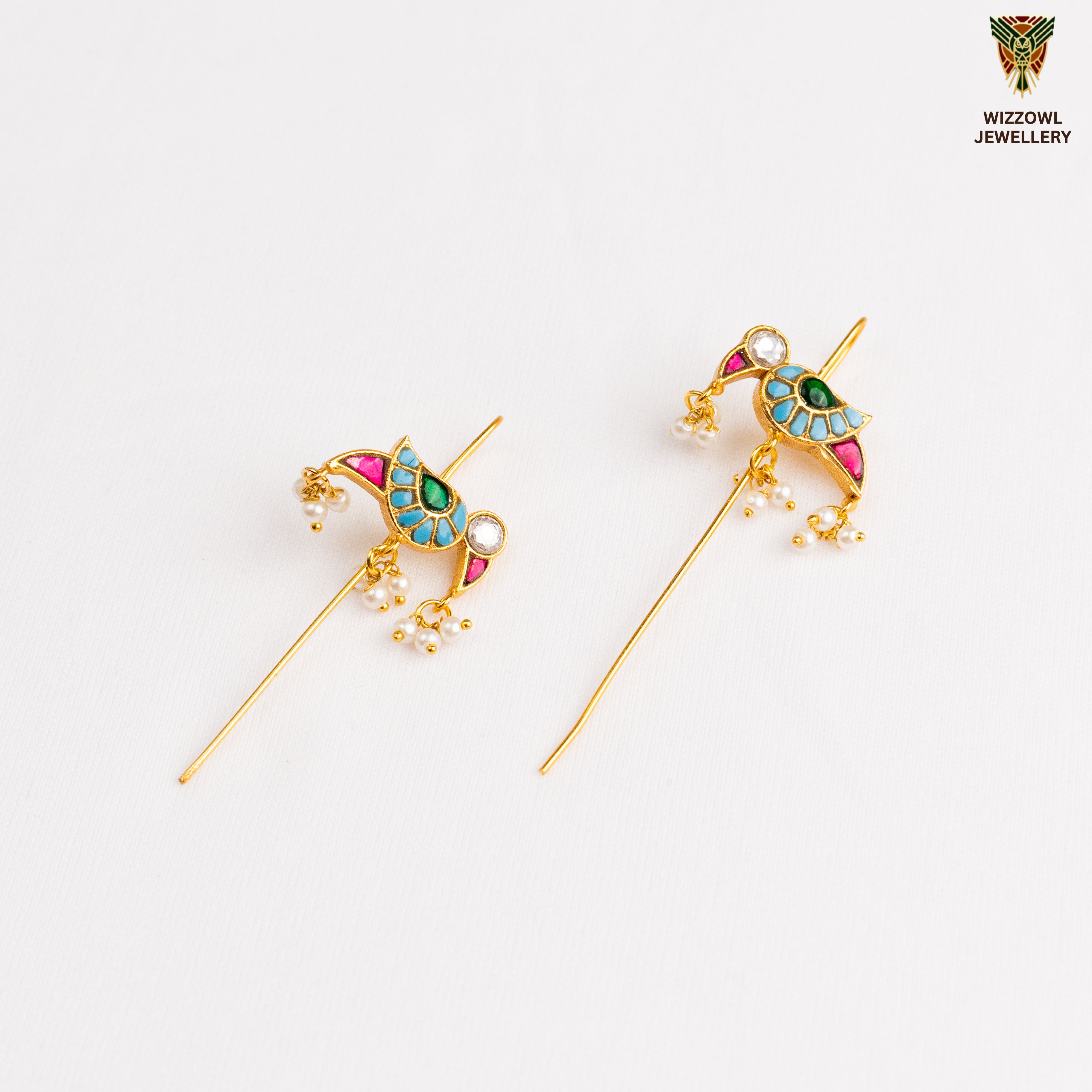 Deeza Kundan Ear Cuffs